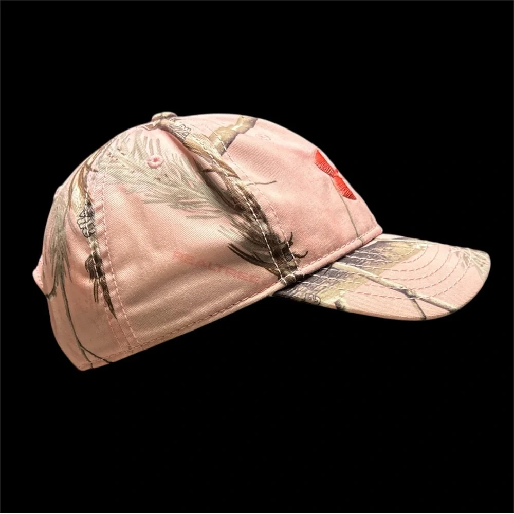 Under Armour Women’s Pink Camo Hat Adjustable Snapback Cap Realtree EUC